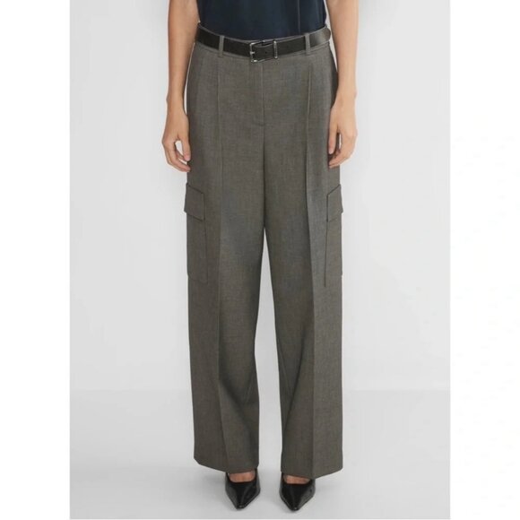 Aritzia Babaton Monument Cargo Pant Wool Grey Aritzia - Picture 1 of 10